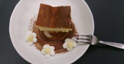チーズケーキにお花を添えて♡